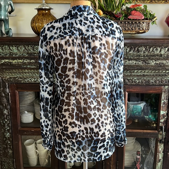 Pretty Semi-Sheer Top by Diane Von Furstenberg-sz4 - Picture 5 of 7